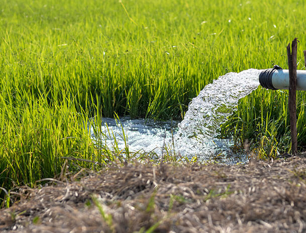 Irrigation of farmland